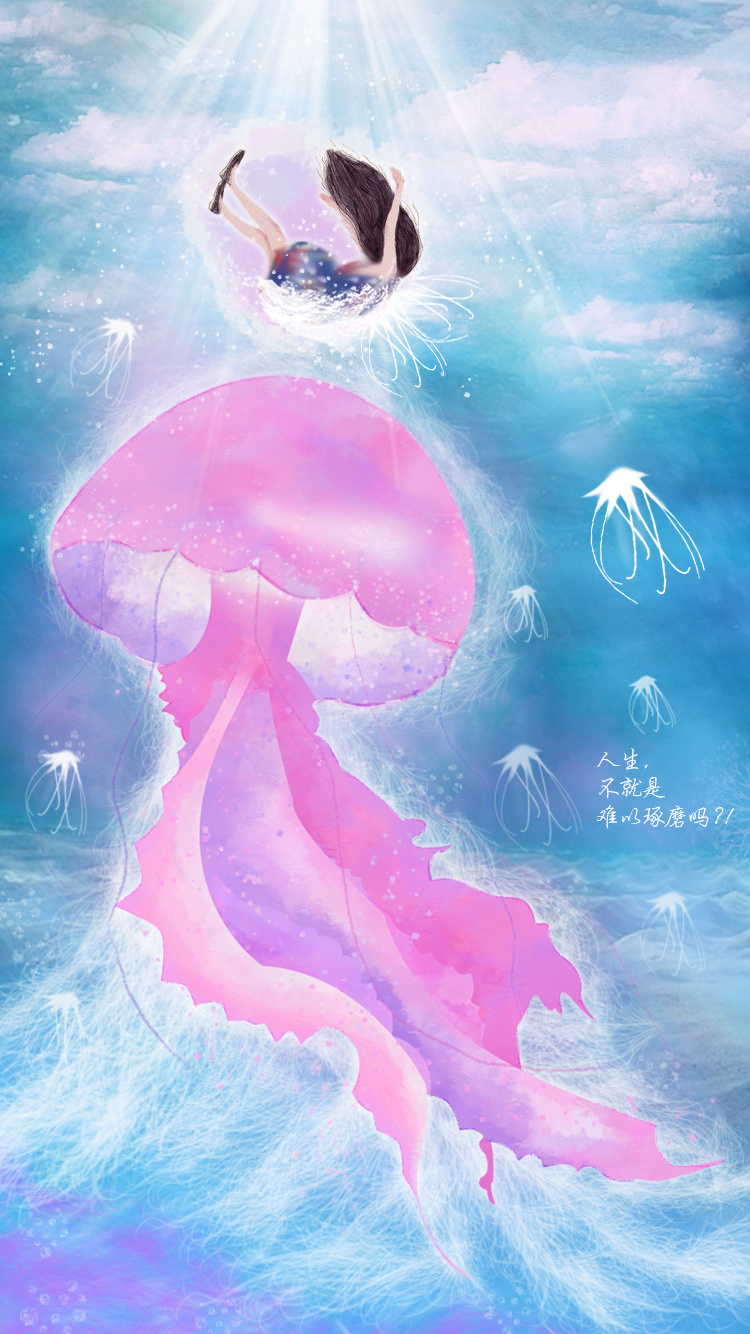 水母漫画_漫画水母怎么画_漫画水母图片